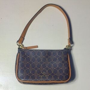 Nanette Lepore Black and Tan Shoulder Bag